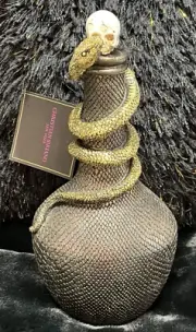 HALLOWEEN Christian Siriano snake and skull Jeanie bottle NEW W/tag Gold/bronze