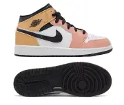 Air Jordan 1 Mid SE GS 'Flight Club' Kids Basketball Shoe Multi-Color DX4365 800