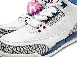 2016 再登場 老屁股 完整復刻 NIKE AIR JORDAN 3 III RETRO OG BG GS TURE BLUE 1988 大童鞋 女鞋 白藍 白黑藍 爆裂紋 NIKE LOGO 灌籃大賽 MVP 公牛隊 88 BULLS AJ 23 (854261-106) !