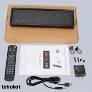 1.5'' 6-Digit Gym Timer Clock Interval Timer for Gym Home Interval Training