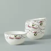 Lenox Dr Seuss Merry Grinchmas Set of 4 All-Purpose Bowls - NEW