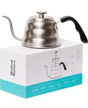 Barista Warrior Gooseneck Kettle for Pour Over Coffee and Tea with Thermomete...