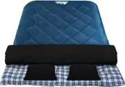 Sleeping Bag, Single Double Camping Bags 3 Season Warm Portable Water Resistant
