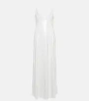 [Khaite] Khaite Carina sequined slip dress AU 14 white
