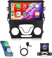 4G+64G Radio for Ford Fusion 2013-2019, Rimoody Android 13 Car Stereo Wireless Carplay Andorid auto Mirror Link GPS Navigation WiFi 9'' HD Touchscreen Bluetooth FM/RDS EQ-32 SWC Backup Camera