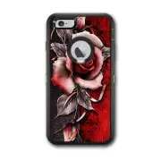 Skin Decal for Otterbox Defender iPhone 6 PLUS Case / Beautful Rose Design