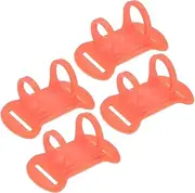 uxcell 4-Pack Headlamp Flashlight Holder, High Elastic Silicone Headlamp Stand Bicycles Lights Mount Bands for Telescopes Flashlights Cycling Hiking [Orange,0.98"/25mm]