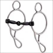 Hilason Stainless Steel Wonder Gag Horse Bit Sweet Iron Snaffle Mouth
