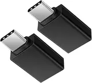 Angoily 2pcs USB Type-c to USB 3.0 Adapter OTG Converter for Phone Tablet Laptop Black Aluminum Alloy Shell