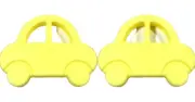 Lil' Jumbl BPA Free Baby Teething Car Toy TR001 Yellow LOT OF 2