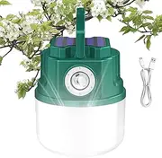 Rechargeable LED Camping Lantern, Solar Powered Tent Light, Portable Hiking Flashlight 12.5x10cm/4.92x3.94in Portable & Lightweight/Multi-Use Outdoor Lamp for Various Environments