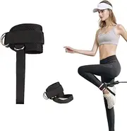 BezosMax Fitness Ankle Straps for Cable Machines for Men & Women, Ankle Resistance Bands with Cuffs, Adjustable Gym Cable Ankle Straps for Glute Workouts, Leg Extensions, Booty Hip Abductor