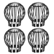 4PCS Gutter Guard Downspouts Strainer Preventing Leaf Debris Branches Roof5693