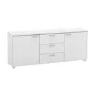 Baggio Buffet Sideboard TV Stand Storage Cabinet Cupboard - High Gloss White
