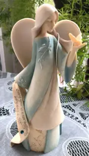 ENESCO FOUNDATIONS ANGEL COLLECTION - KAREN HAHN - DECEMBER ANGEL(W/BIRTHSTONE)