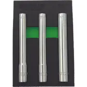 3 PC 3/8IN DR. EXTRA DEEP 6PT SAE SOCKET SET EDS600 VIM TOOLS EDS600 92308549602