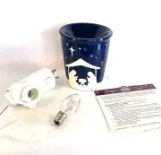 Scentsy Silent Night Plug In Wax Warmer Night-light Christmas RETIRED Nativity