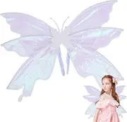 Glitter Fairy Wings,Dress Up Fairy Butterfly Wings | Fairy Wings for Adults Women, Girls Halloween Dress Up Wings, Fairy Butterfly Wings