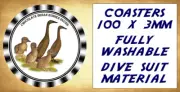 4 x DUCKS, WATER FOWL - INDIAN RUNNER CHOCOLATE - DRINK COASTERS