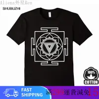 在飛比找蝦皮購物優惠-Kali Yantra 符號 T 恤女神印度教印度教瑜伽訓練