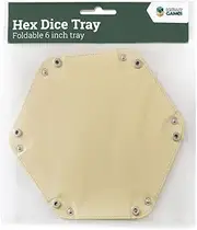 Hex Dice Tray 6" Yellow