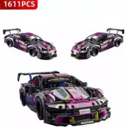 New 1611PCS Cyberpunk Mechanical Sports Car Building Block Toy Remote Control.