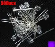 500Pcs X 5Mm Straw Hat Uv Purple Super-Bright Led Light Emitting Diode New Ic ye