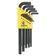 Hex L-Wrench Key Set, 13 per holder, Hex Tip, Inch Bondhus BONDHUS 12137