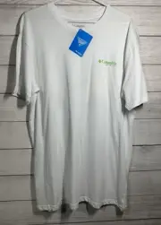 Men's Columbia XL White Short Sleeve Watercolor T-Shirt (Swordfish/ Marlin) PFG