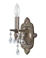 Crystorama Paris Market 1-Light Venetian Bronze Sconce
