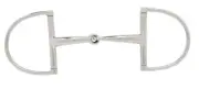 Clearance Toulouse Curved Mouth Dee Ring 5 1/2" Snaffle Bits