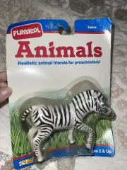 Vintage Playskool Animals Realistic Animal Friends For Preschoolers! Zebra