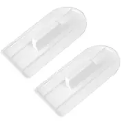 2x Mondo Plastic 15x8.4cm Fondant Smoother Cake/Pastry Decorating Shaper White