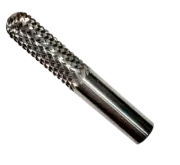 Pohl-530 CNC Burr Router Bit, Solid Carbide Made in USA-5/8" DIA,2" LOC, 4" OAL