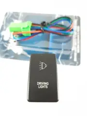 Driving Lights Switch To Suit Isuzu D-Max 2009 to 2012 OE Fit 12v Blue LED