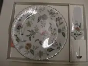 CAKE PLATE & SERVER SET, BRAND NEW