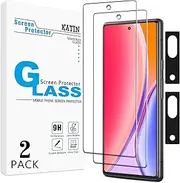 [KATIN] 2 Pack Screen Protector for Google Pixel 7A with 2 Pack Camera Lens Protector, 9H Tempered Glass, Anti Scratch, Bubble Free