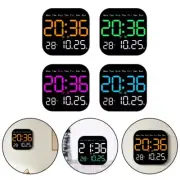 Stylish Large Digital Wall Clock with Week and Date Display Remote Controlled