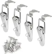 4PCS 74Mm 201 Stainless Steel Tool Box Hood Locks Latches Spring Loaded Toggle L