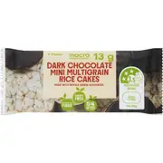 Macro Wholefoods Market Mini Multigrain Rice Cakes Dark Chocolate 13g