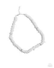 Paparazzi On A Shellular Level White Necklace NWT