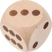 UPKOCH Large Wooden Dice for Multi Use Dice for DIY Craft Projects Party Games and Educational Activities Wood with Rounded Corners for Family Gatherings and Bars