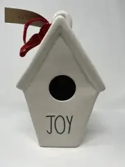 Rae Dunn by Magenta, Joy Birdhouse with Mistletoe Icon 2 sided 9” christmas new