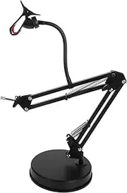 CHICAMPERA Adjustable Mic Stand Desk Mount Height Angle Adjustable Microphone Holder for Live Streaming Recording and Voice Recognition Desk Mic Arm with Easy Installation