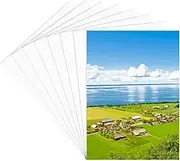 15Pcs 6x8 Photo Mat Uncut Picture Frame Mats Rectangle Paper White Blank No Cut Display Show Core Bevel Backerboard Album Kit Accessories for 4 x 5in Photos Pictures Wall Artwork Decoration