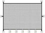 Cat Gate | Cat Proof Gate for Stairs - Foldable Safety Barrier, Mesh Fence Childproofing for Bedroom Living Room Kitchen Hallway Apartment Porch