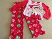 Elf on the Shelf (2-piece) Fleece Pajamas Top & Pants Sleepwear - Size 4