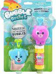 Chuckle & Roar - Bubble Besties - Fun and Colorful Characters - Soft and Washable - Fun in The Outdoors or in The Pool - Squish to Blow Bubbles - Ages 3 and Up