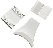 Leefasy 2X Headphone Hook Hanger Under Desk Headset Mount for Work, Office Universal Accessory Stylish Modern with Sticky Backing, White