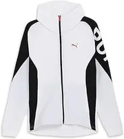 527046 Men's Training Gym Studio Outerwear, Quick Drying TAD Knit Jacket, 25 Spring Summer Color Puma White (02), 2XL